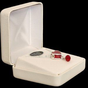 Heart-shaped pendant with Swarovski crystal